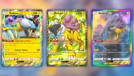 All Raikou ex variants as seen in the game (Image via The Pokemon Company)